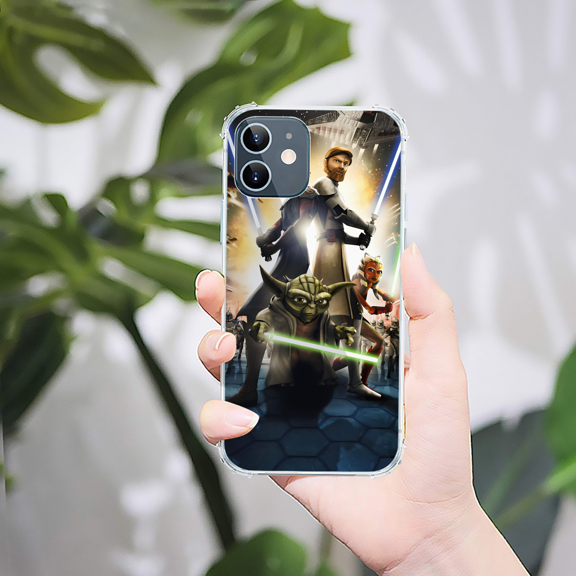 （画像用） スター・ウォーズ Star Wars 【iPhone 12シリーズ対応】透明スマホケース（クリアソフトケース）